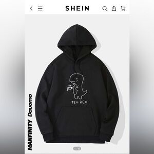 SHEIN - Manfinity Dauomo Mens ‘tea-Rex’ Graphic Hoodie XL